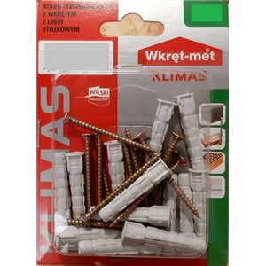 BLISTER KOŁEK WSZECHSTRONNY Z WKRĘTEM 8X60