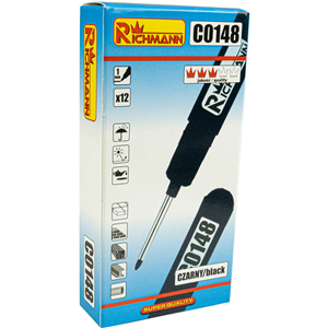 CC Marker budowlany cienki wydłużony czarny