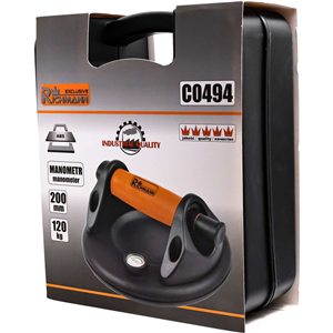 CC Przyssawka do szyb z manometrem 200mm 120kg