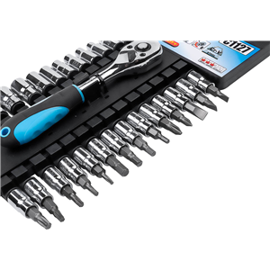 CC Zestaw nasadek 1/4' (27elem)