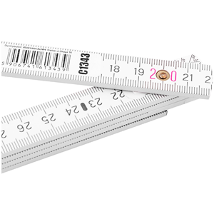 CC Miara drewniana składana 1m z kątomierzem