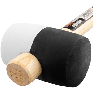 CC Młotek gumowy 115mm drewniana rękojeść