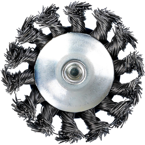 CC Szczotka tarczowa skrętna stożkowa 75mm