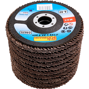 CC Tarcza listkowa wypukła 125mm P80 korund