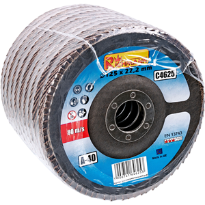 CC Tarcza listkowa wypukła 125mm P100 korund