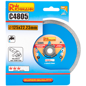 CC Tarcza diamentowa PEŁNA 125mm