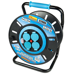 CC Przedłużacz bębnowy plastik 25m 3x1,5mm IP44