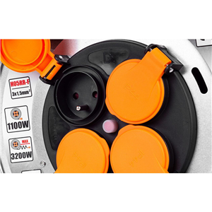 CC Przedłużacz budowlany bębnowy 25m 3x1,5mm IP44