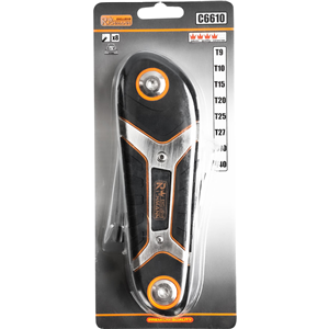 CC Klucze TORX składane T9-T40 (8szt)