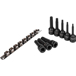 CC Nasadki udarowe SPLINE 1/2' 78mm M5-M18 (8szt)