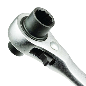 CC Klucz nasadowy dwustronny z grzechotką 19x21mm