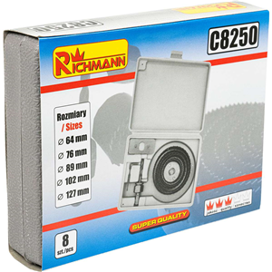 CC Zestaw otwornic do gips-kartonu 64-127mm (8szt)