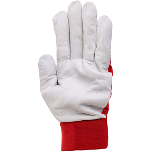 CC Rękawice ze skóry koziej licowe czerwone "9"