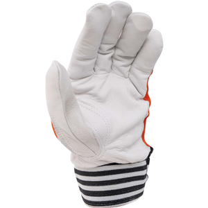 CC Rękawice skóra kozia licowe pomarańczowe "10"