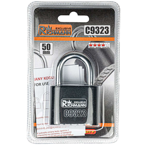 CC Kłódka na szyfr czarna 50mm