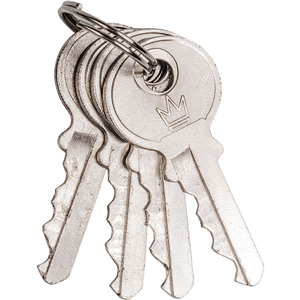 CC Kłódka stalowa czarna osłona gumowa 40x17x6mm