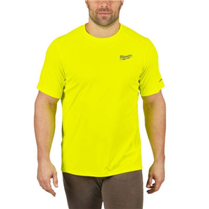 MM Koszulka WORKSKIN krótki rękaw żółta "L"