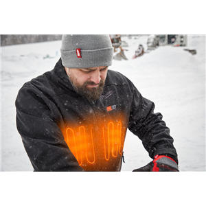 MM KURTKA PODGRZEWANA CZARNA M12 HJBL5-0 (XXXL)