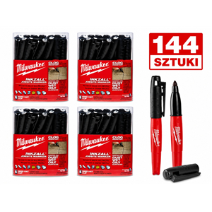 MO Marker INKZALL czarny opakowanie (144 szt)