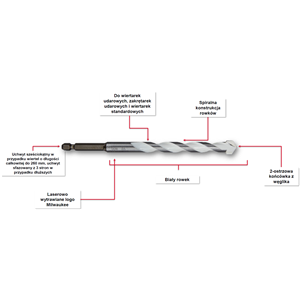 MO Wiertło uniwersalne HEX 5x50/100mm
