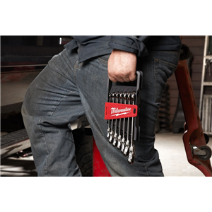 MO Klucze płasko-oczkowe z grzech. łamane (7szt)