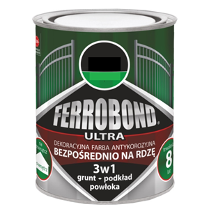 FERRO ULTRA MŁOTKOWY ANTRACYT  0,25L RAL9007