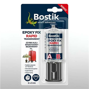 BOSTIK EPOXY FIX RAPID szybki klej bezbarwny 2x3ml - zdjęcie 2