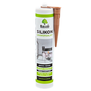 BAUM SILIKON UNIWERSALNY BRĄZOWY 280ML