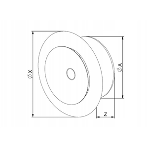 AW Anemostat met. nawiewny fi200 biały