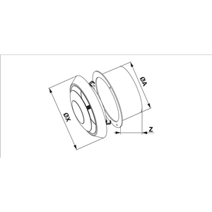 AW Anemostat went. fi 100 T AN1 czarny