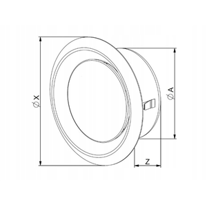 AW Anemostat met. nierdz. fi125