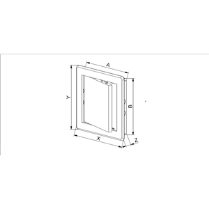 AW Drzwiczki rew. plast. 20x30 DT14 biały