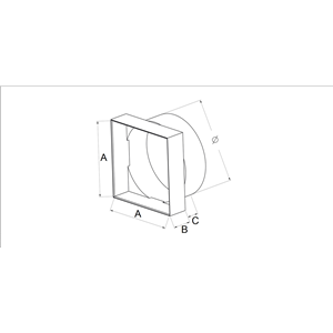 AW Łącznik przekrojów zmiennych (fi 100/90x90)