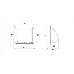 AW Osłona wywiewna kanału okrągłego (fi100)