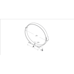 AW Uchwyt kanału okrągłego(fi 125)