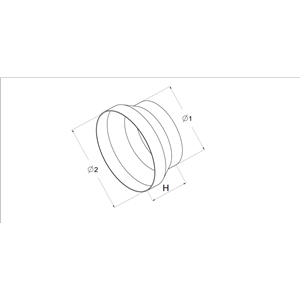 AW Redukcja kanałów okrąg.(fi 150/125)