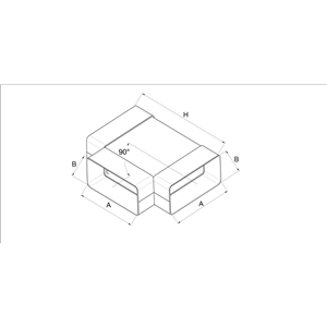 AW Trójnik poziomy płaski    (60x204)