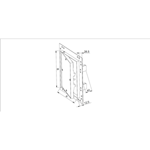 AW Klapa rewizyjna aluminiowa 225x300x12.5