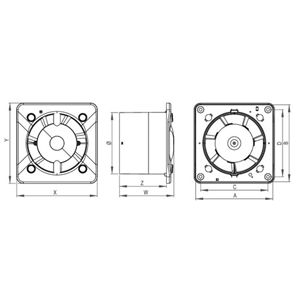 AW SYSTEM + KORPUS WENTYLATORA TURBO KWT100H