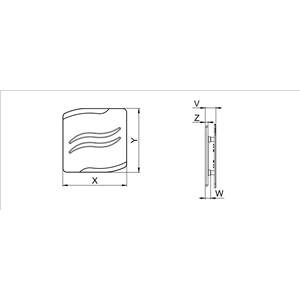 AW Panel S-LINE do ramki i korpusu 100mm satyna