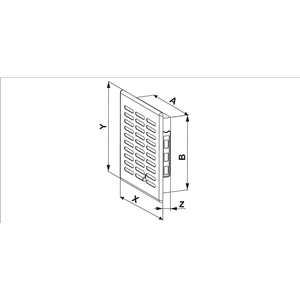 AW Osłona went. 11x14 TŻ-EKO T02BR brąz