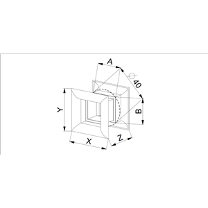 AW Osłona went. drzwiowa 45x45 K11 stare złoto