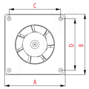 AW Wentylator wyciąg.WA120W E0007848W