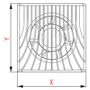 AW Wentylator wyciąg.WA120W E0007848W