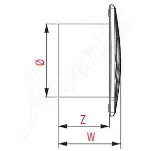 AW Wentylator wyciąg.WA150 E0007848W