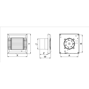 AW Wentylator wyciag.A-MATIC  WM100W   E0007848W