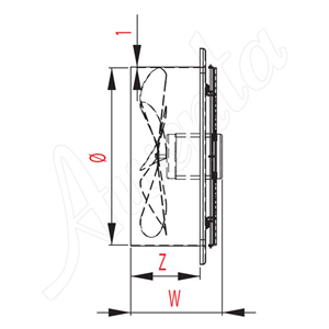AW Wentylator osiowy WOC_210  E0007848W