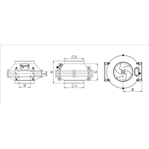 AW Wentylator promieniowy WP125          E0007848W