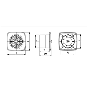 AW Wentylator wyciag.RETIS  WR125H    E0007848W