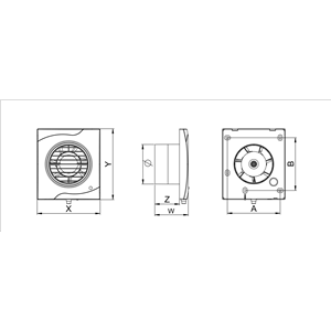 AW Wentylator wyciag.VECCO  WV100T      E0007848W